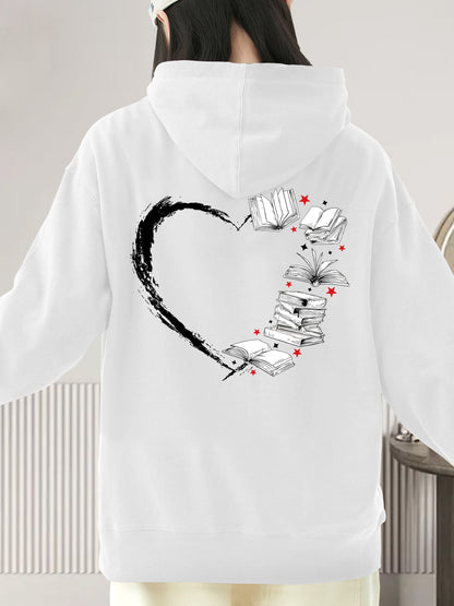 Heart & Book Shirt - Relaxed Fit, Full Size