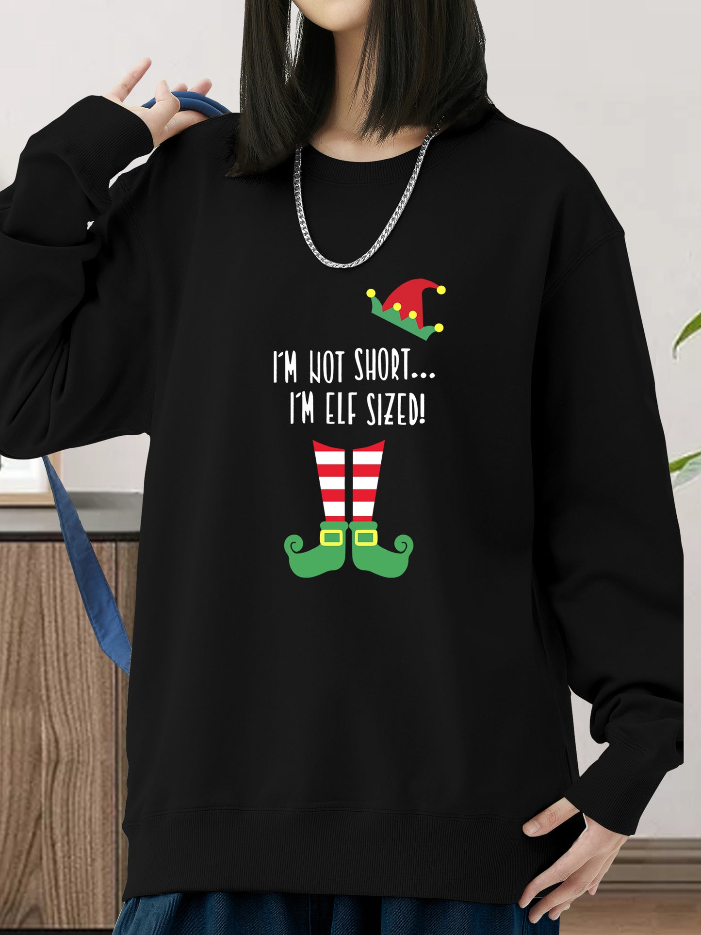 I'm Not Short I'm ELF SIZED Xmas Shirt - Relaxed Fit, Full Size