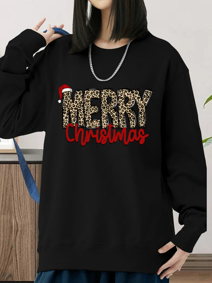 Merry Christmas Leopard Shirt - Relaxed Fit, Full Size（复制）