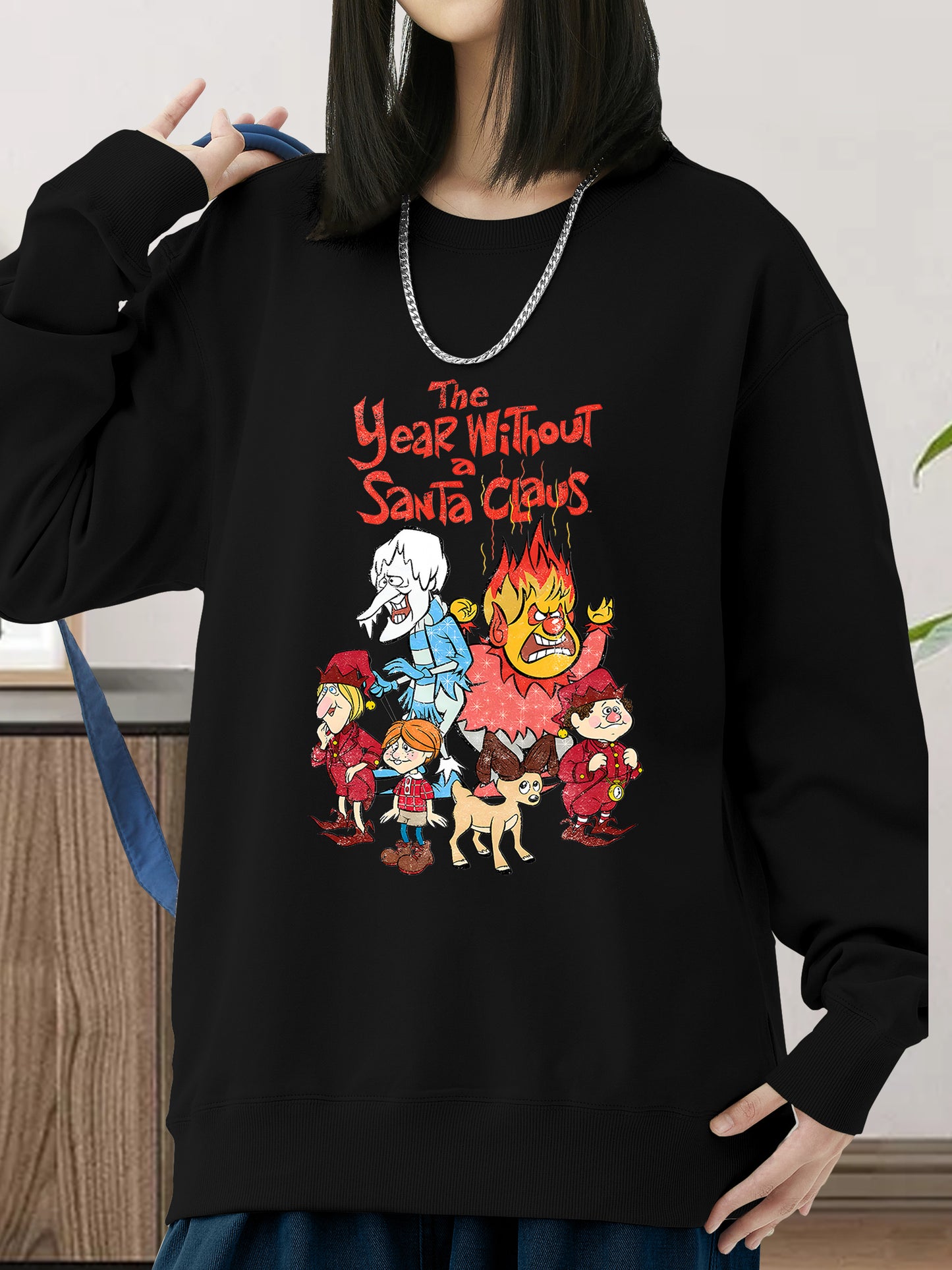 The Year Without Santa Snow Siser Heat Shirt - Relaxed Fit, Full Size