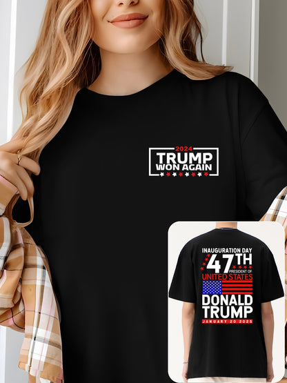 Trump Won 2024 Election Inauguration Shirt - Relaxed Fit, Full Size