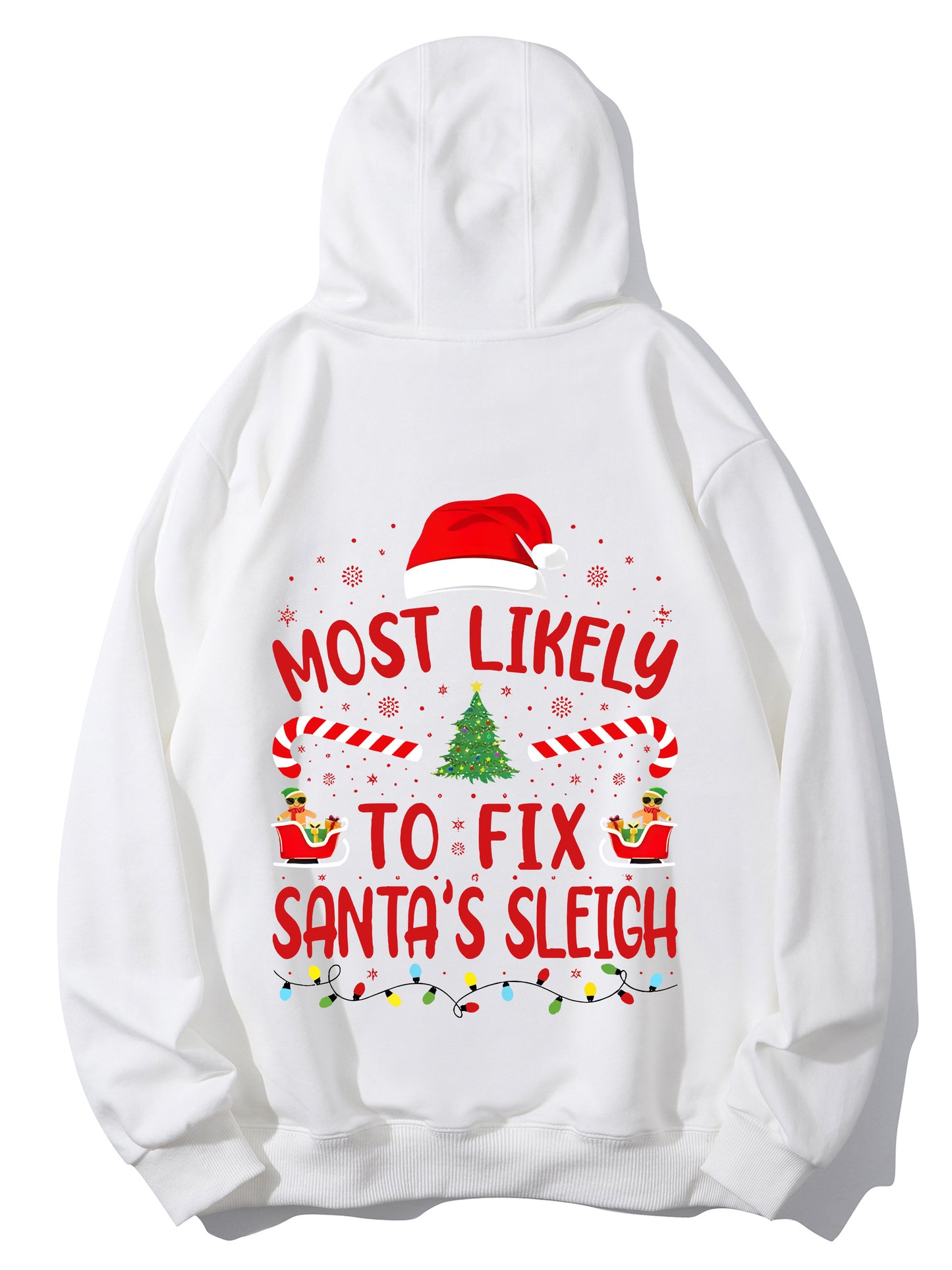 Most Likely To Fix Santa's Sleigh Squad Family Joke Christmas Shirt - Relaxed Fit, Full Size