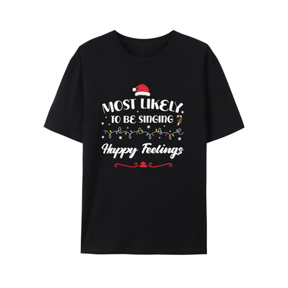 Most Likely to Christmas Shirt, Family Matching Christmas Shirt - Relaxed Fit, Full Size