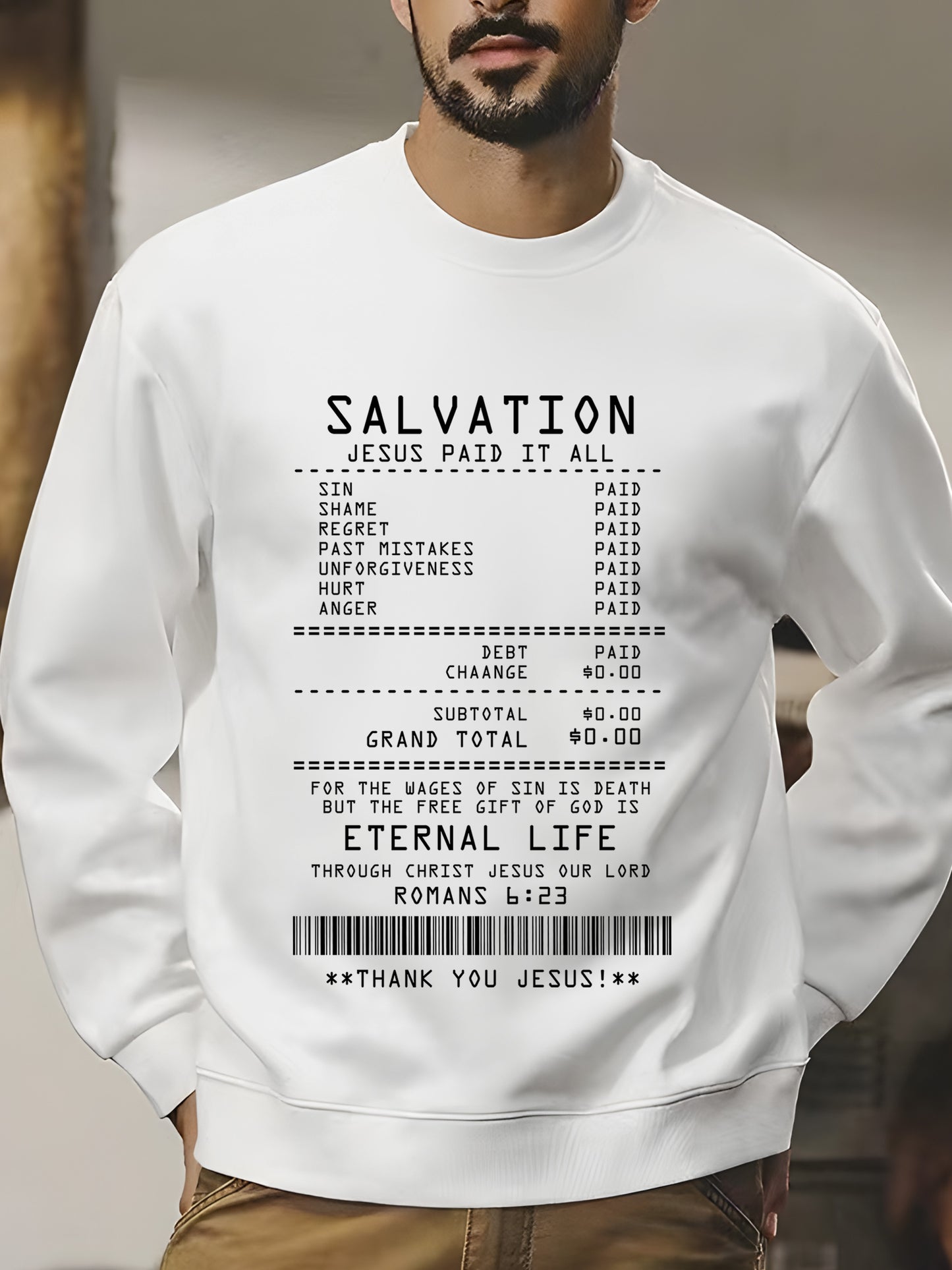 Jesus Paid It All Shirt - Relaxed Fit, Full Size