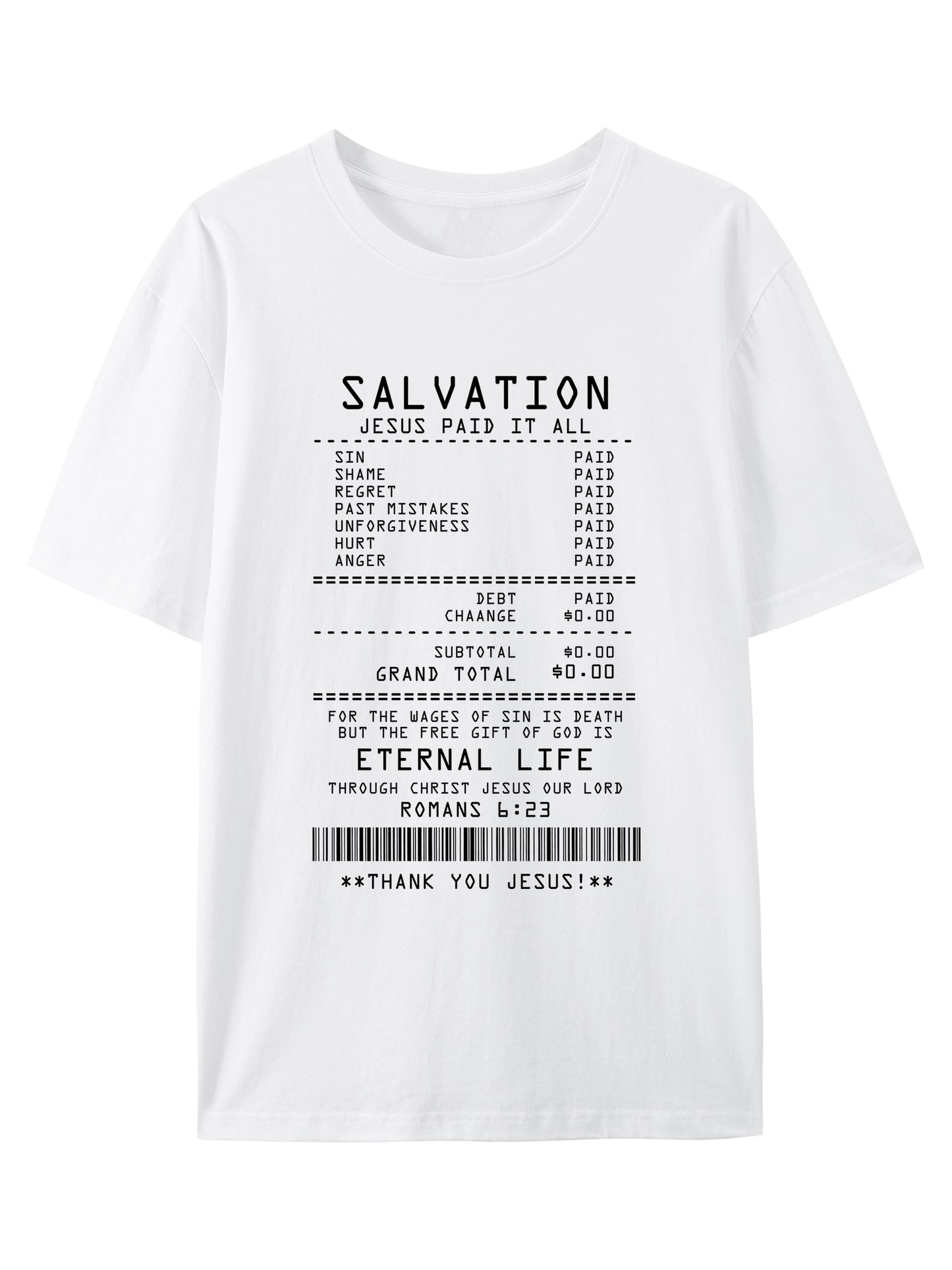 Jesus Paid It All Shirt - Relaxed Fit, Full Size