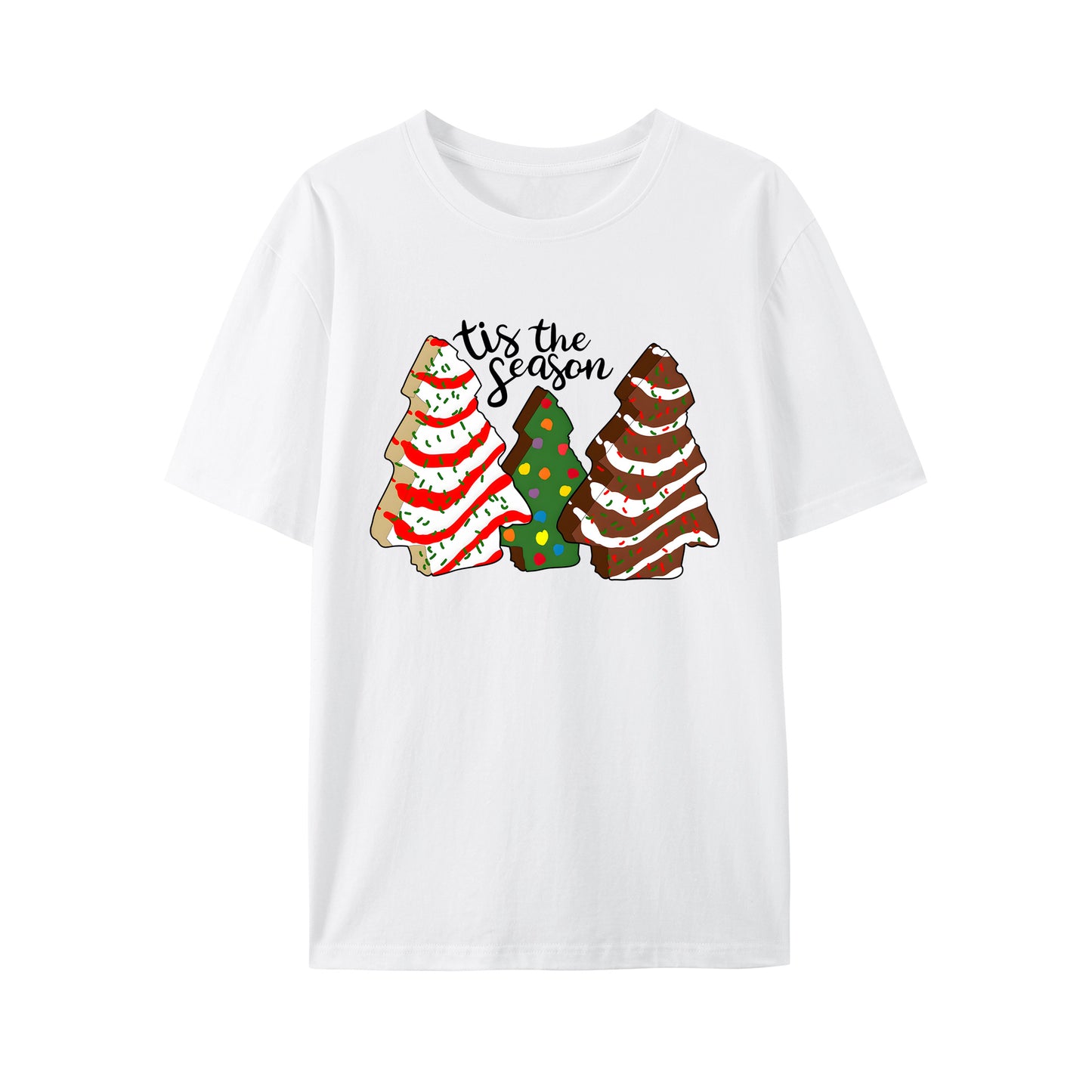 Cozy Festive Christmas Tree Shirt - Relaxed Fit, Full Size