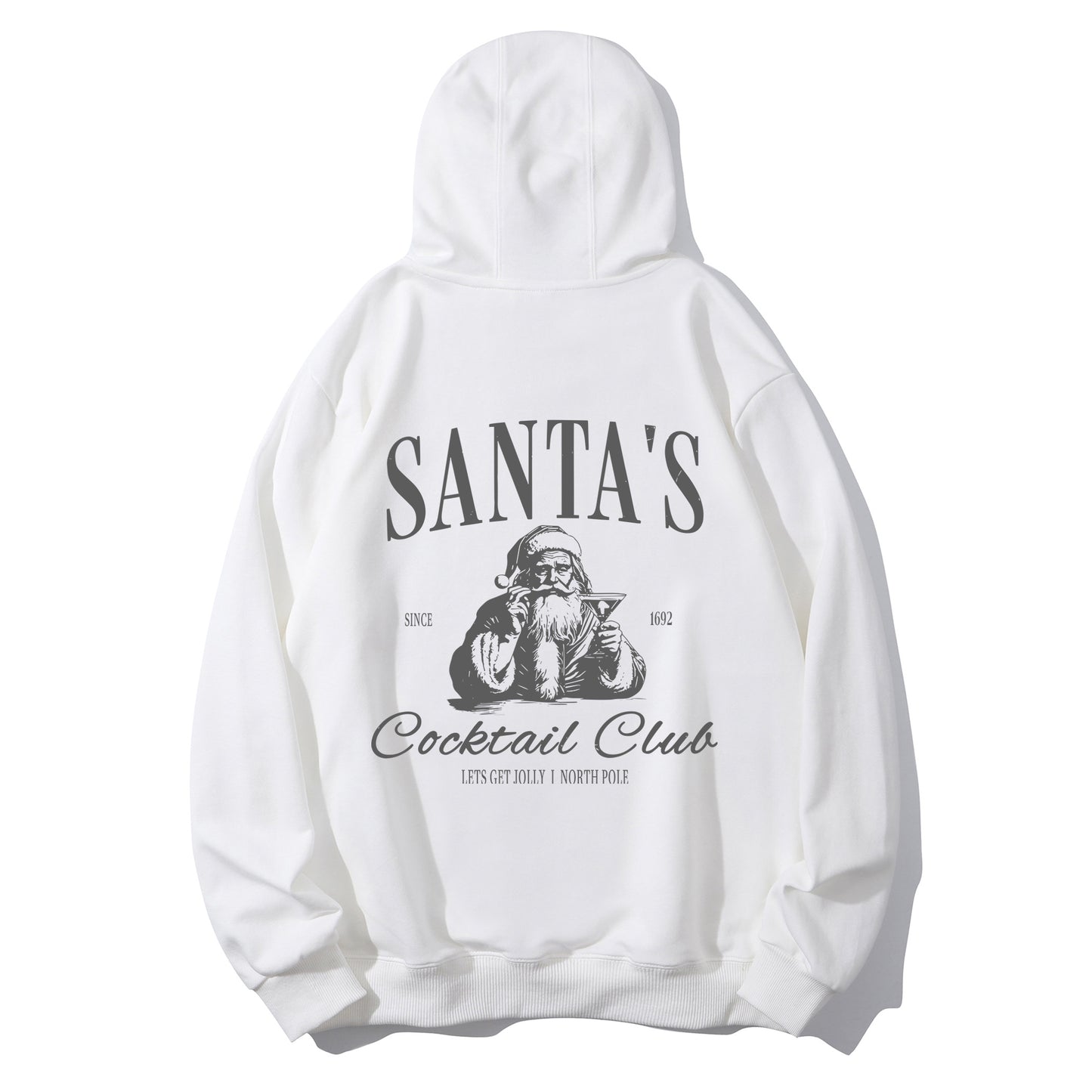 Santas Cocktail Club Christmas Shirt - Relaxed Fit, Full Size