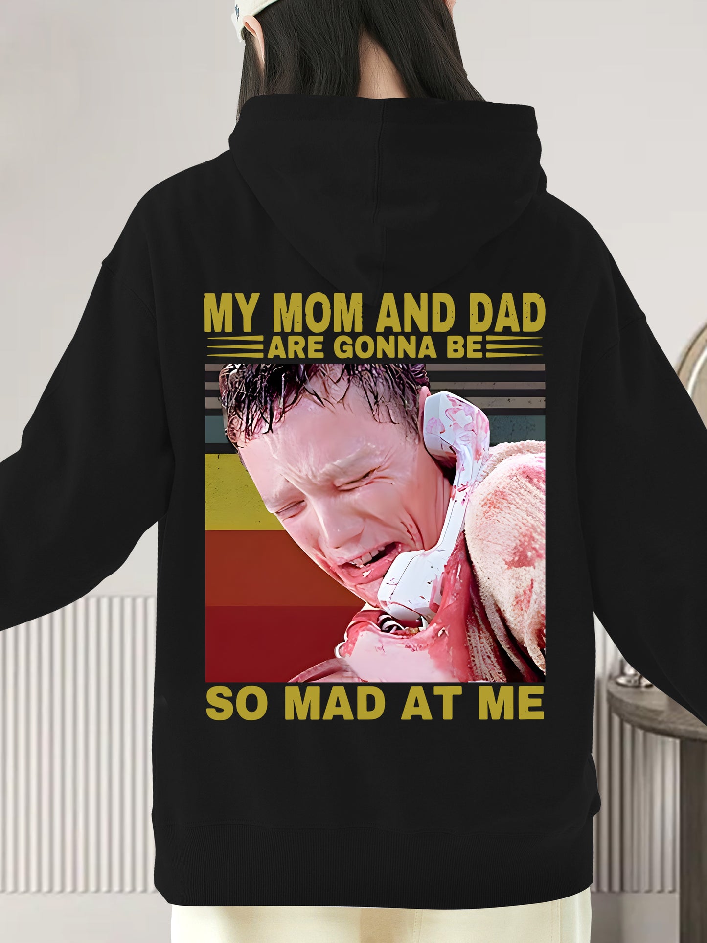 Scream My Mom And Dad Are Gonna Be So Mad At Me Shirt - Relaxed Fit, Full Size