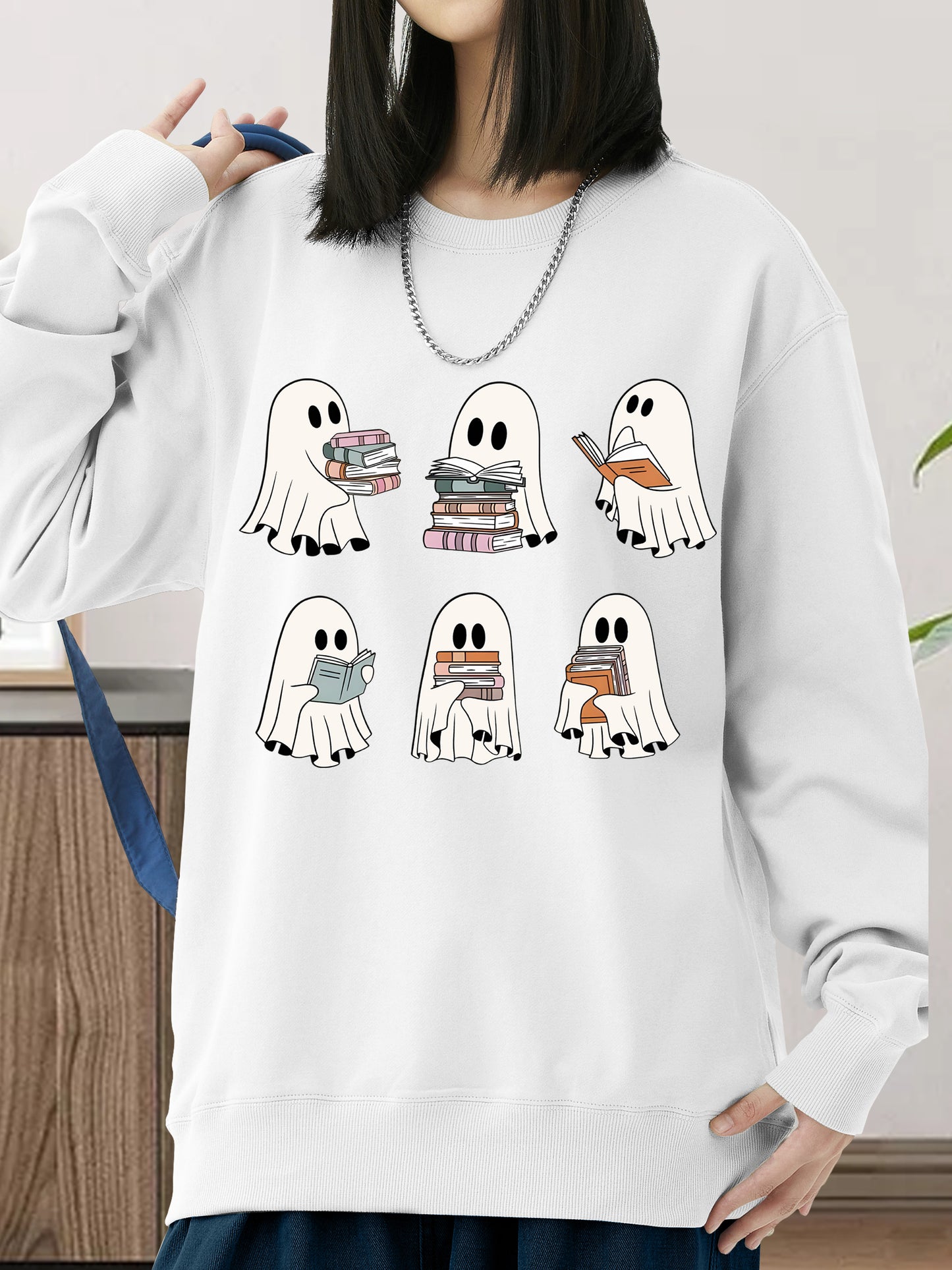 Halloween Ghost Shirt - Relaxed Fit, Full Size