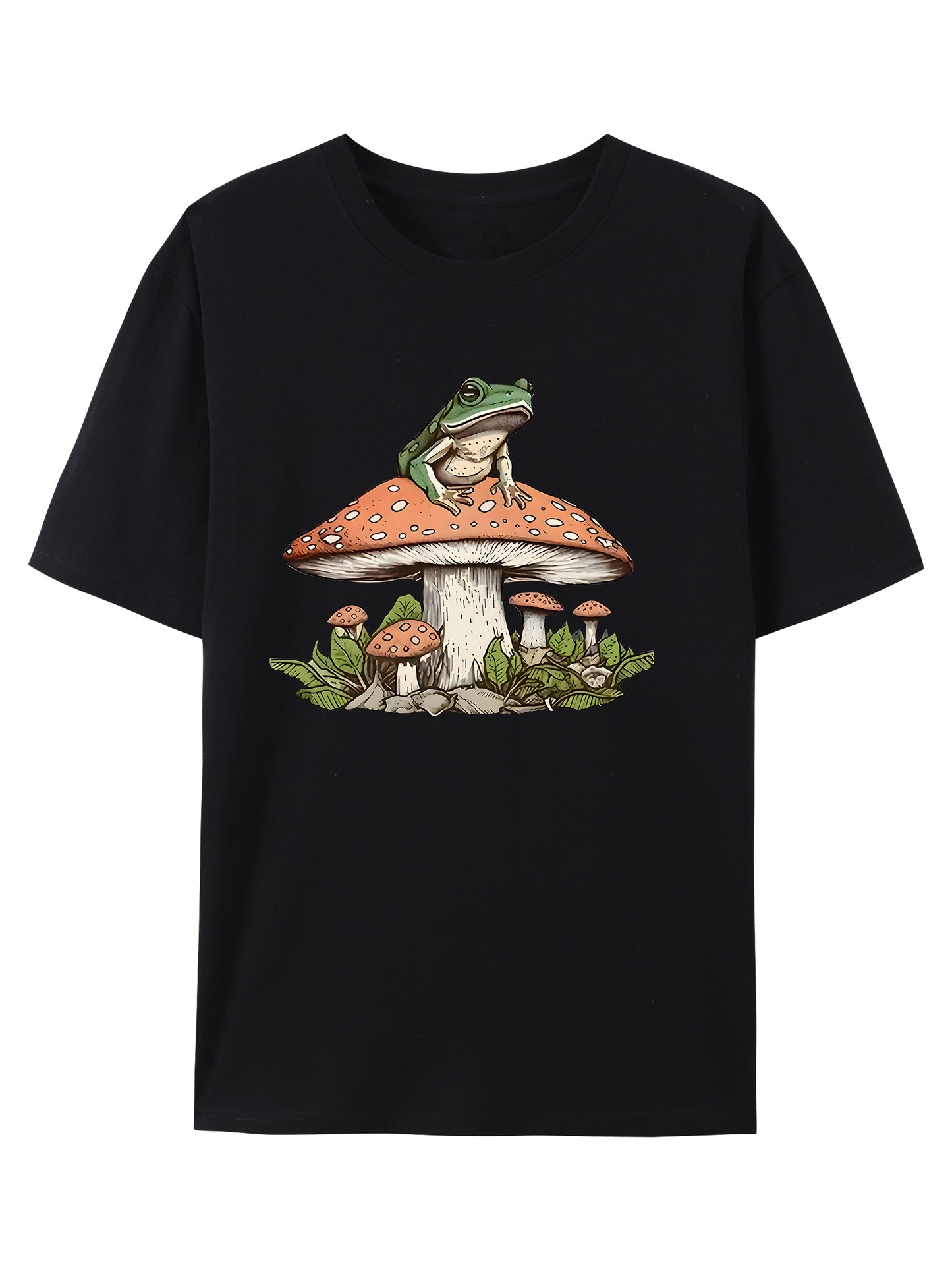 Frog & Mushroom Shirt - Relaxed Fit, Full Size