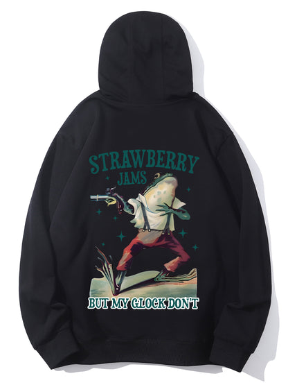 Strawberry Jams But My Glock Don't Vintage Graphic Shirt - Relaxed Fit, Full Size