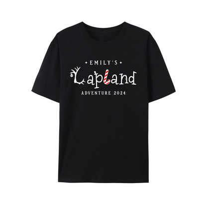 Personalised Lapland Family Holiday Christmas Shirt - Relaxed Fit, Full Size