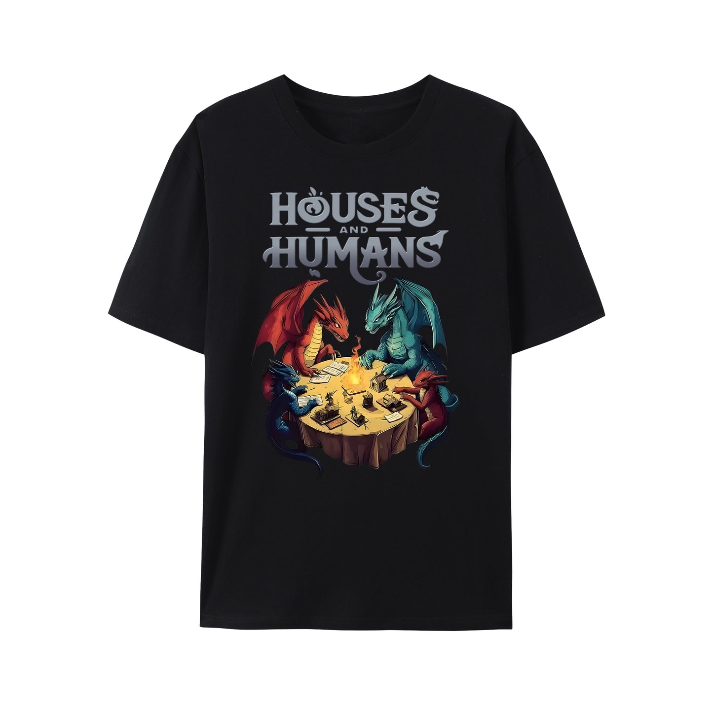 Houses and Humans DnD Shirt - Relaxed Fit, Full Size