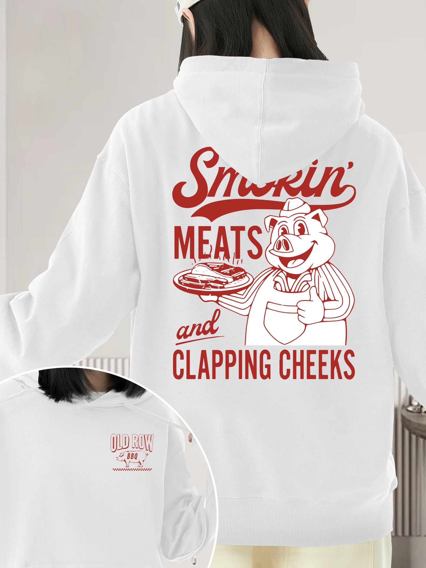 Old Row The Smokin' Meats Graphic 2 Sides Shirt - Relaxed Fit, Full Size