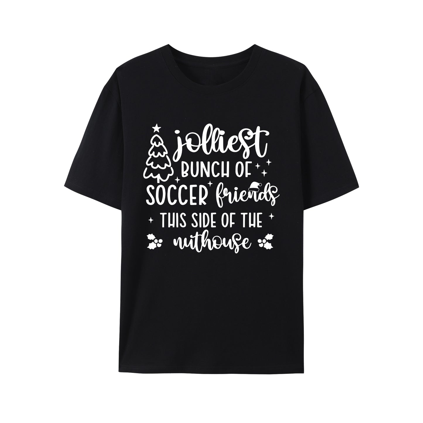 Family Christmas . Funny Xmas Soccer Squad Shirt - Relaxed Fit, Full Size