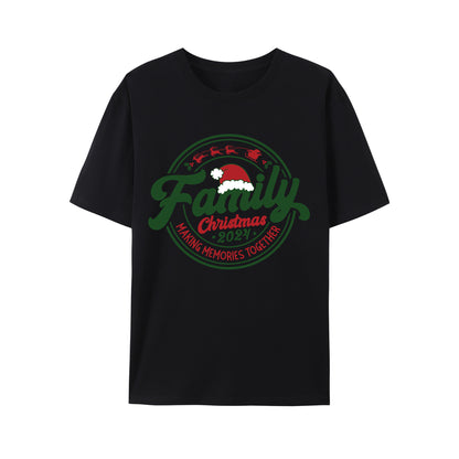 Family Christmas 2024 ，Making Memories Togethe Shirt - Relaxed Fit, Full Size