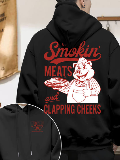 Old Row The Smokin' Meats Graphic 2 Sides Shirt - Relaxed Fit, Full Size