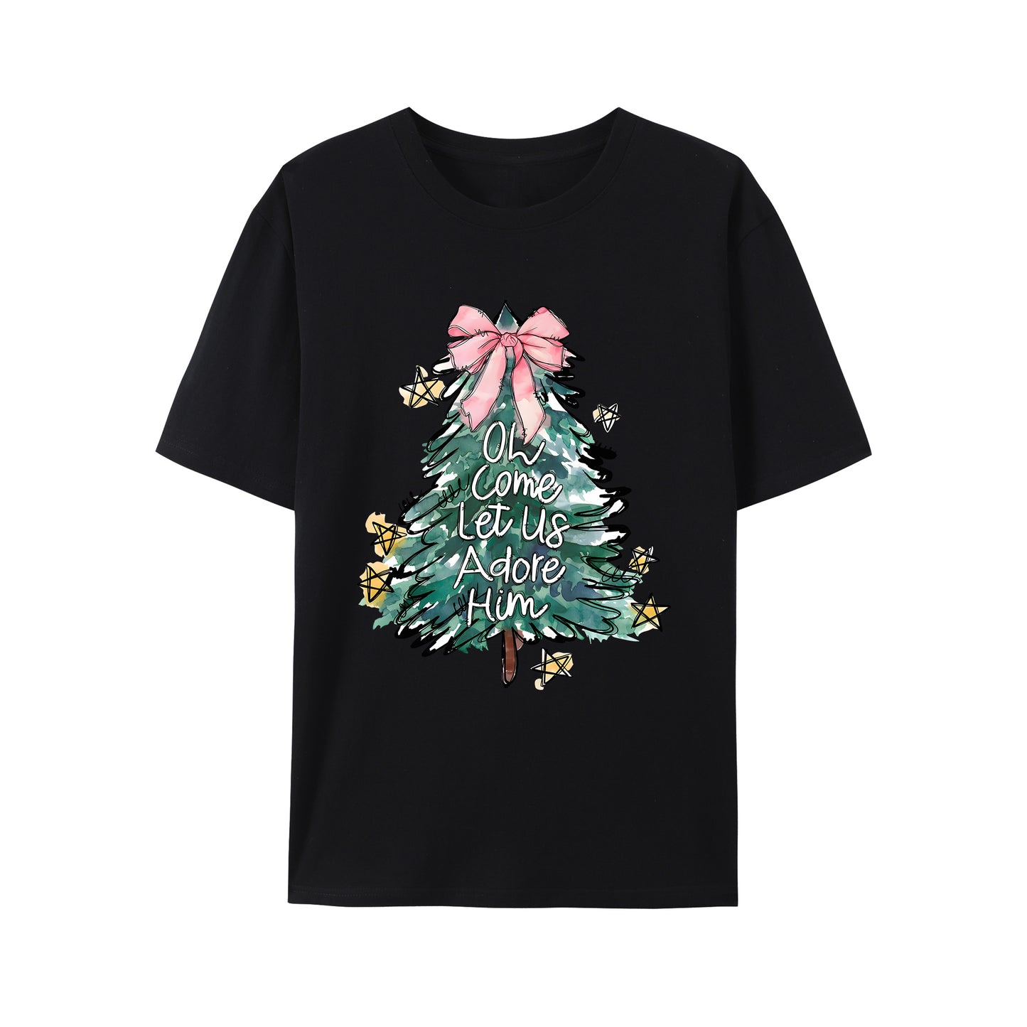 Cute Christmas Tree Shirt, Graphic Shirt Retro Adult Shirt Vintage Shirt - Relaxed Fit, Full Size