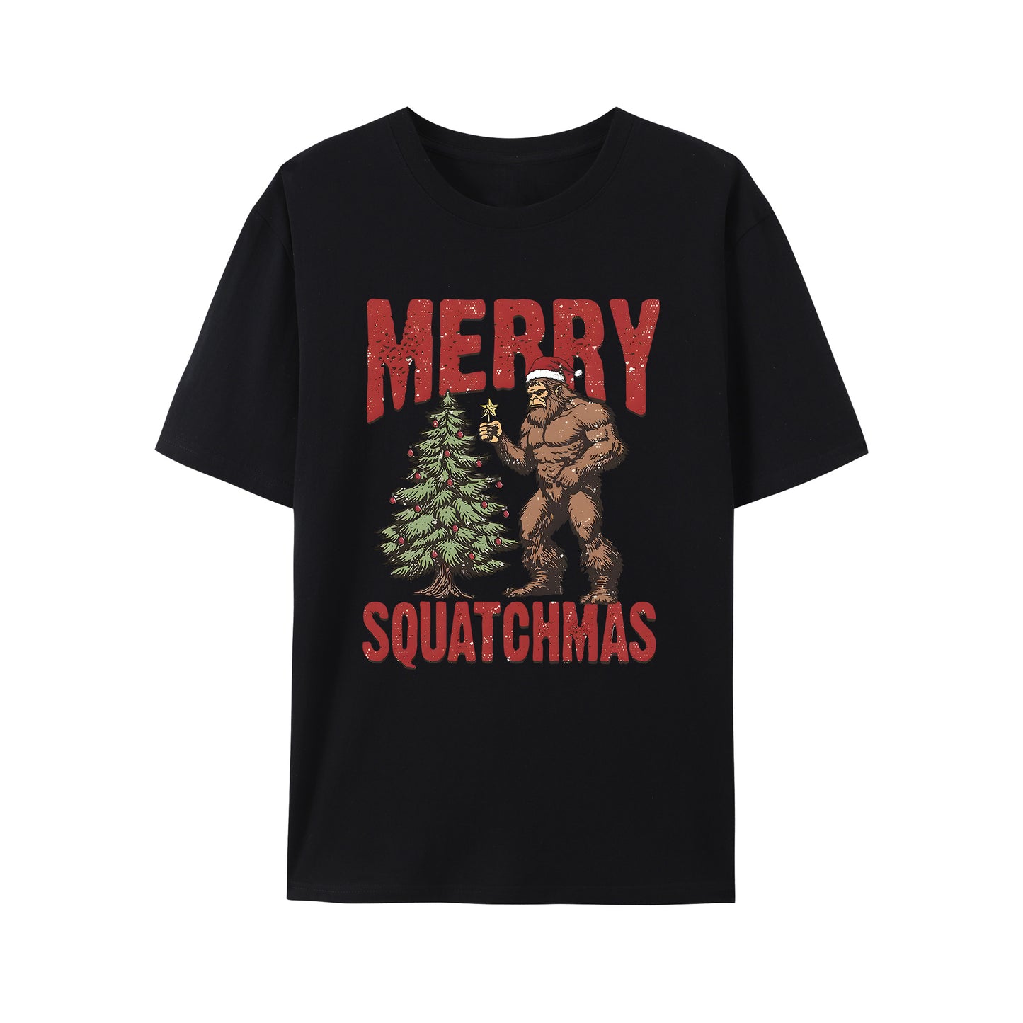 Funny Bigfoot Christmas Shirt - Relaxed Fit, Full Size