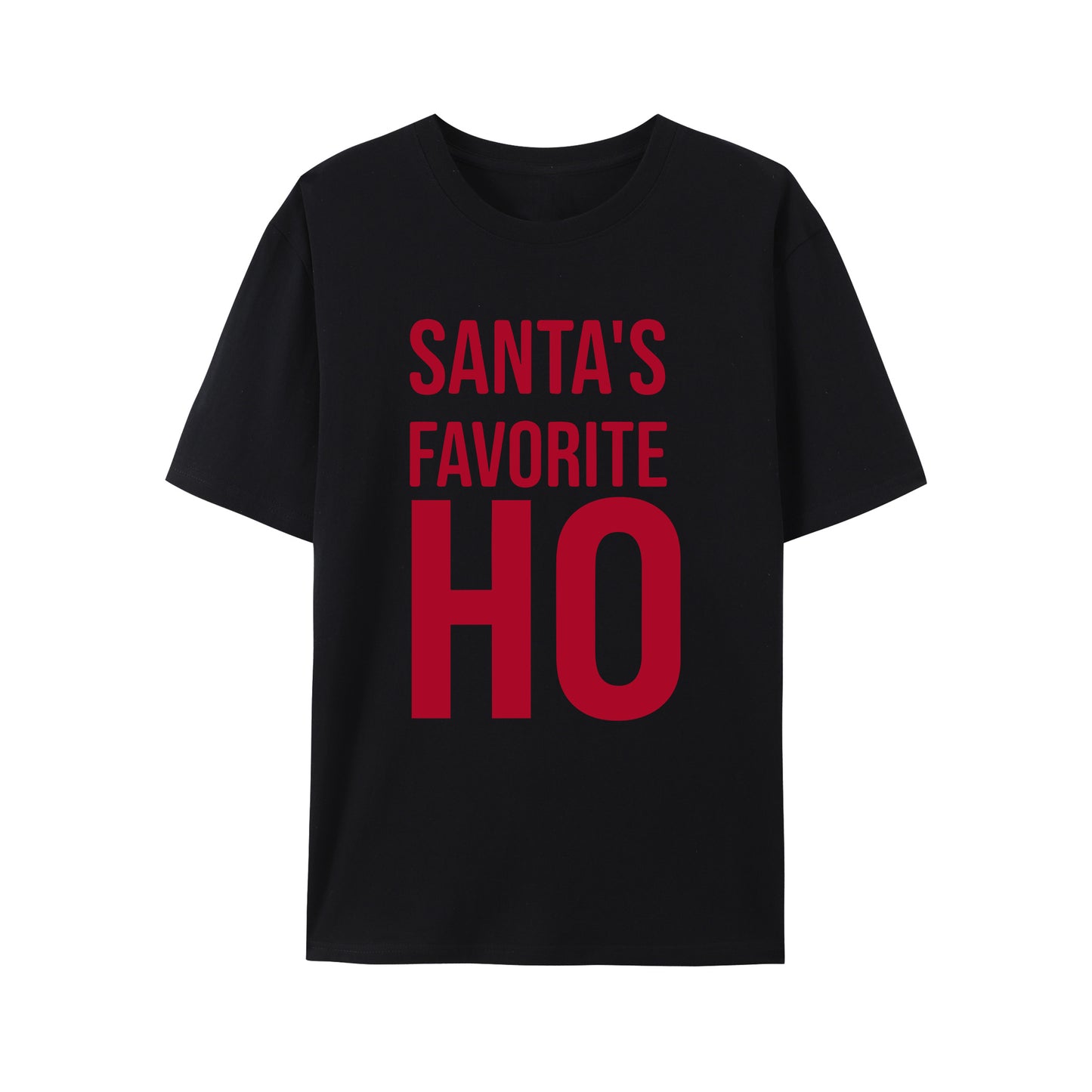 Red Santa's Favorite Ho Shirt - Relaxed Fit, Full Size