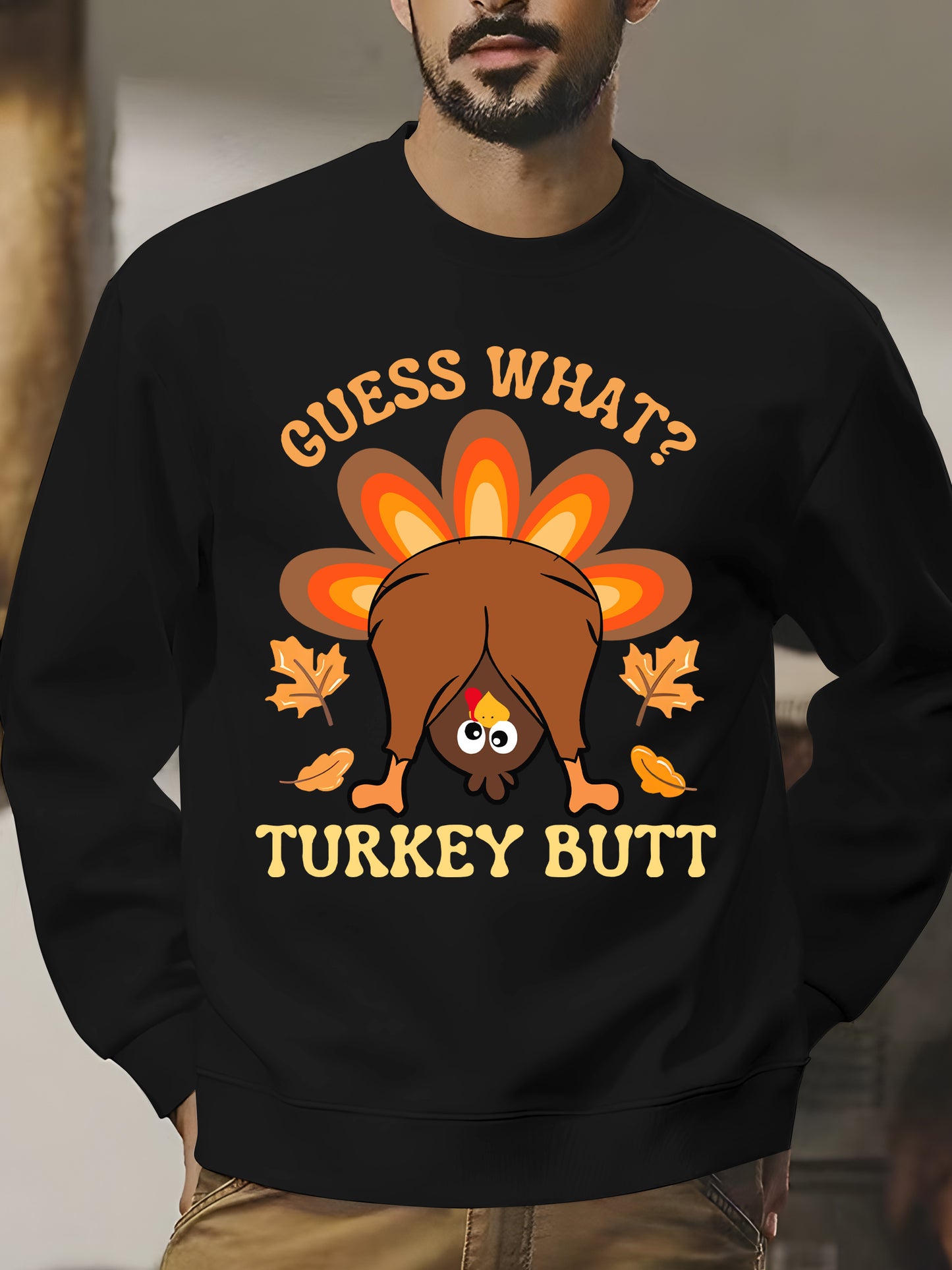 Thanksgiving Turkey Butt Shirt - Relaxed Fit, Full Size