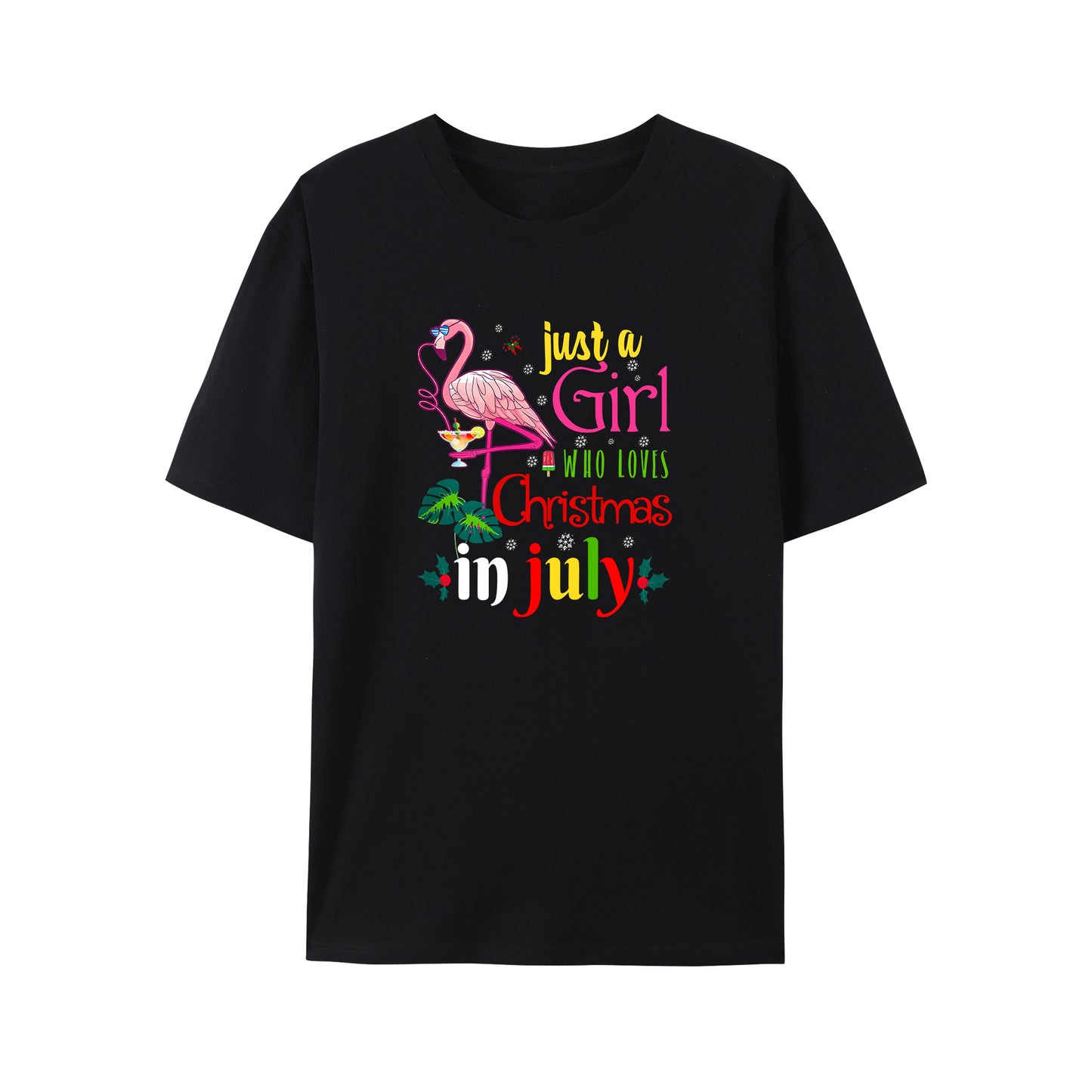 Just A Girl Who Loves Christmas In July Shirt - Relaxed Fit, Full Size