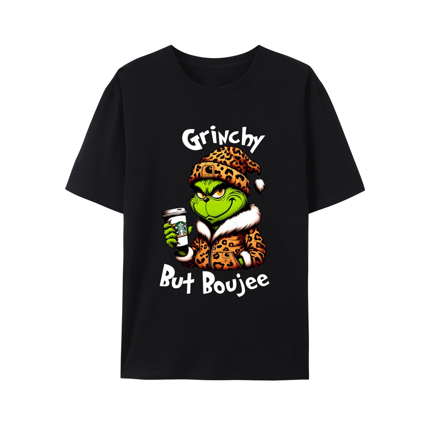 Grinchy but Boujee Christmas Shirt - Relaxed Fit, Full Size