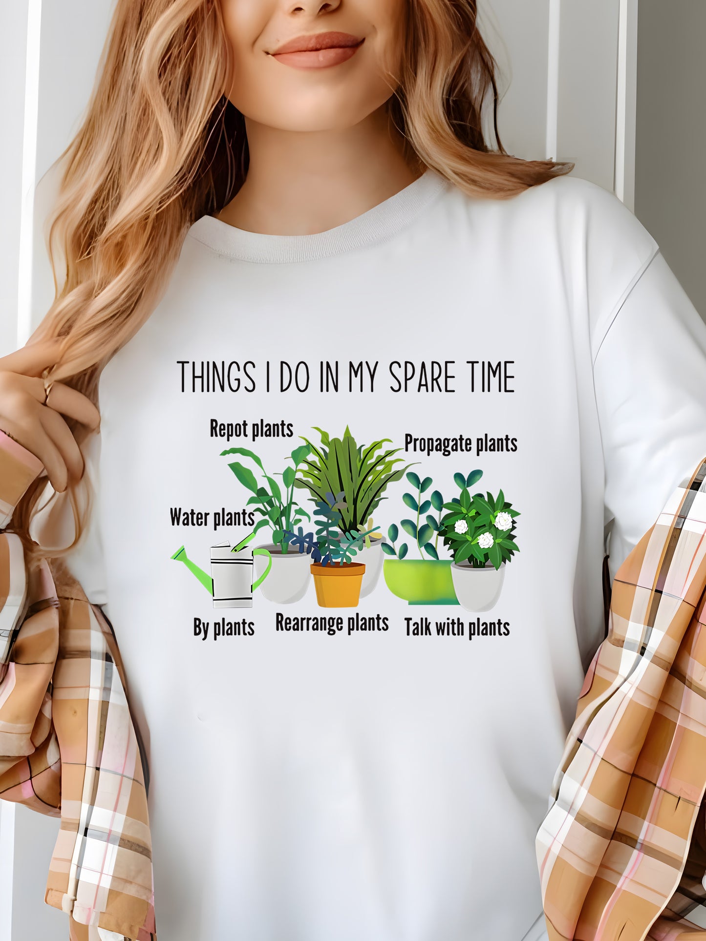 Vibrant Plant Shirt - Relaxed Fit, Full Size