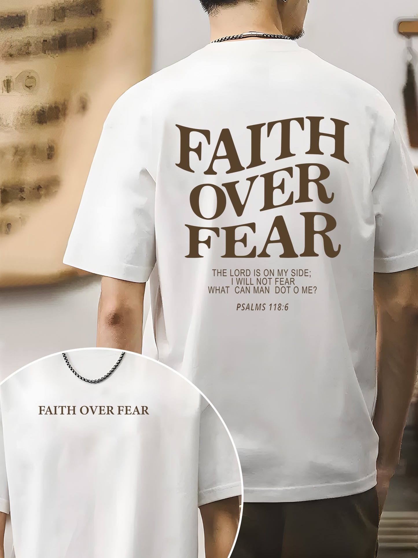 Faith Over Fear Shirt - Relaxed Fit, Full Size