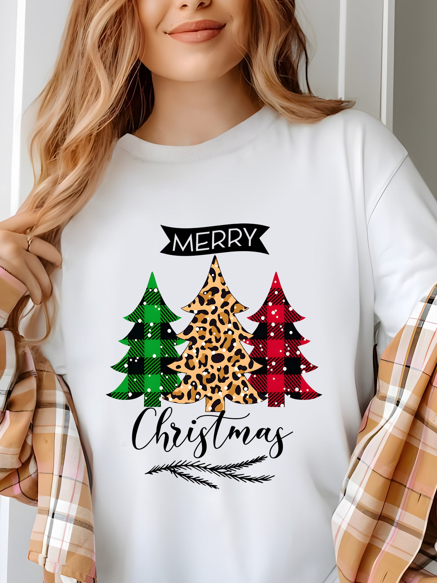 Merry Christmas Tree Shirt - Relaxed Fit, Full Size