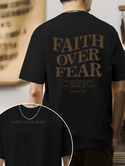 Faith Over Fear Shirt - Relaxed Fit, Full Size