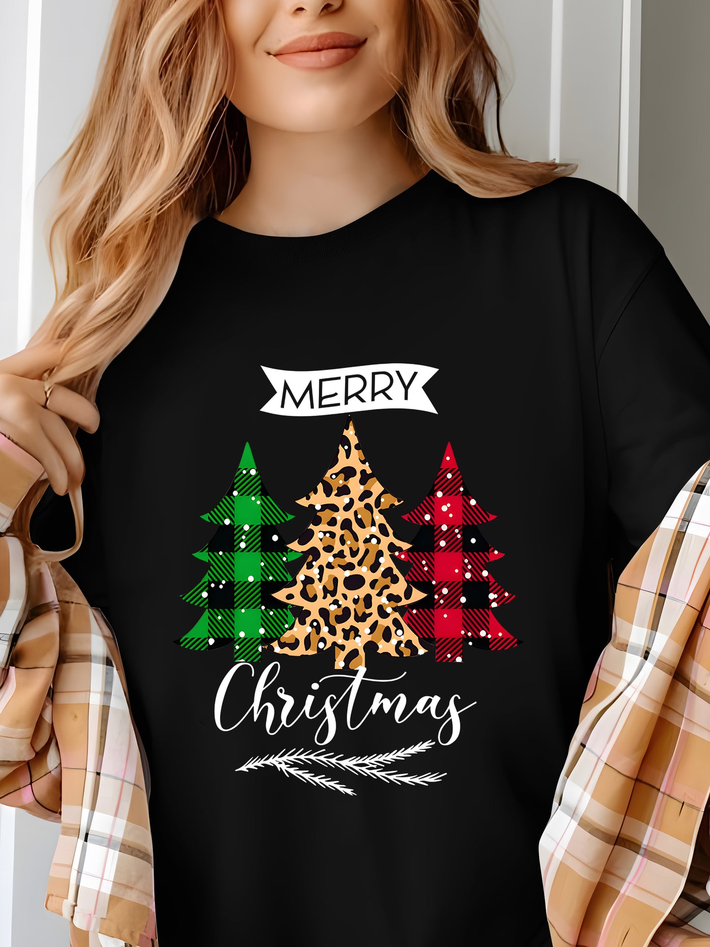 Merry Christmas Tree Shirt - Relaxed Fit, Full Size