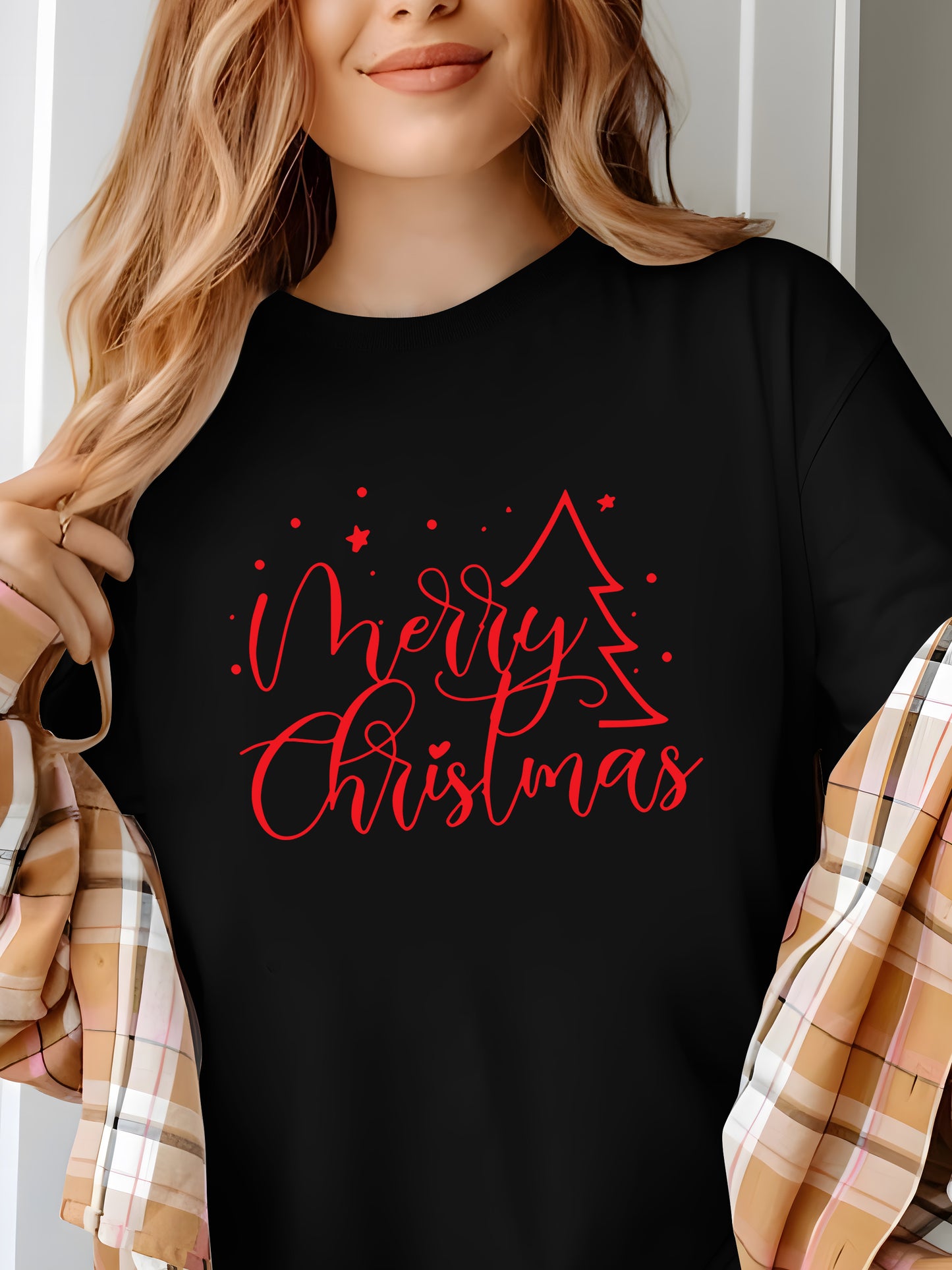 Merry Christmas Trees Shirt - Relaxed Fit, Full Size