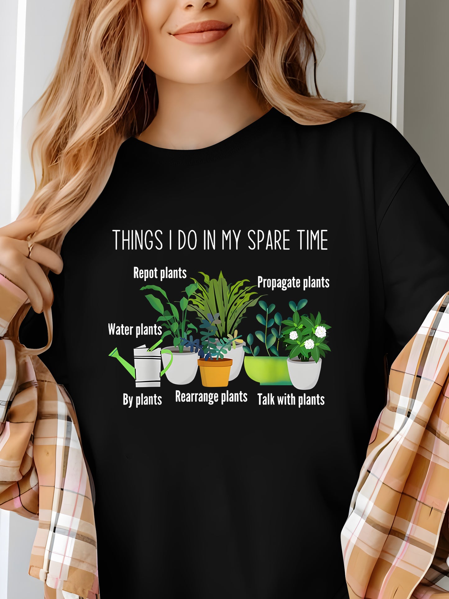 Vibrant Plant Shirt - Relaxed Fit, Full Size