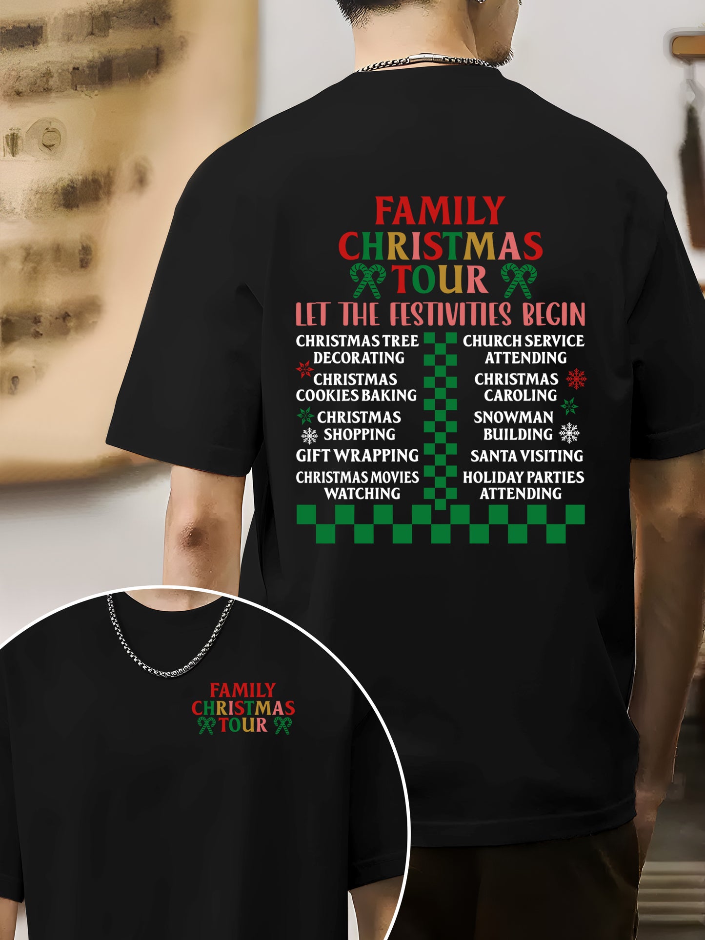 Family Christmas Tour Shirt - Relaxed Fit, Full Size