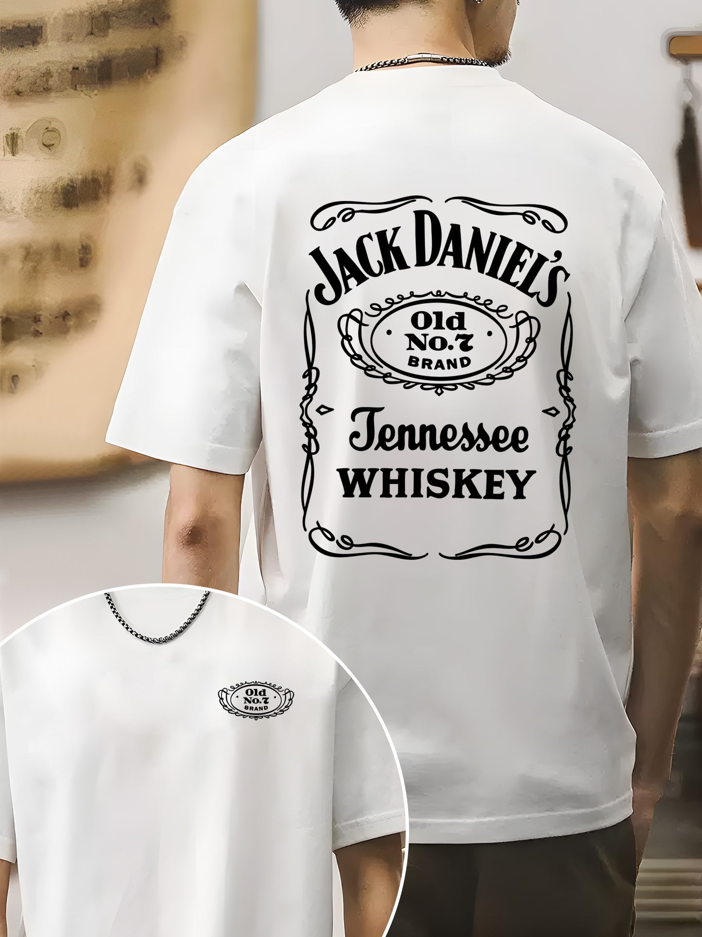 Jack Daniels Old No. 7 Label Shirt - Relaxed Fit, Full Size