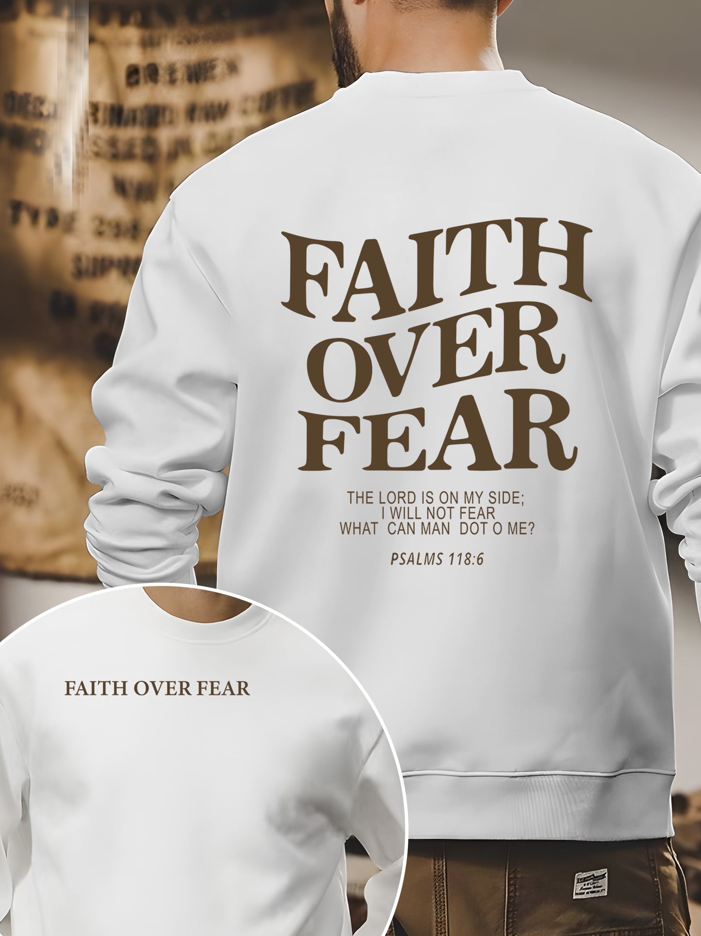 Faith Over Fear Shirt - Relaxed Fit, Full Size