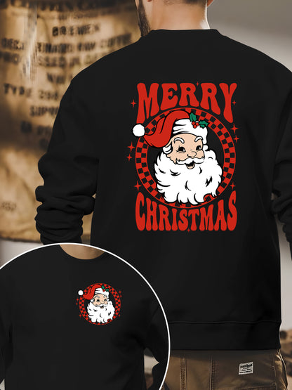 Vintage Santa Hoodie, Merry Christmas Shirt - Relaxed Fit, Full Size