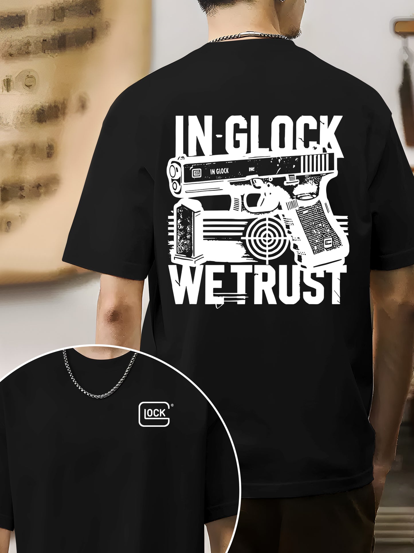 In Glock We Trust  Shirt - Relaxed Fit, Full Size