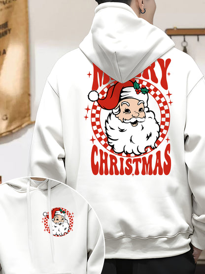 Vintage Santa Hoodie, Merry Christmas Shirt - Relaxed Fit, Full Size