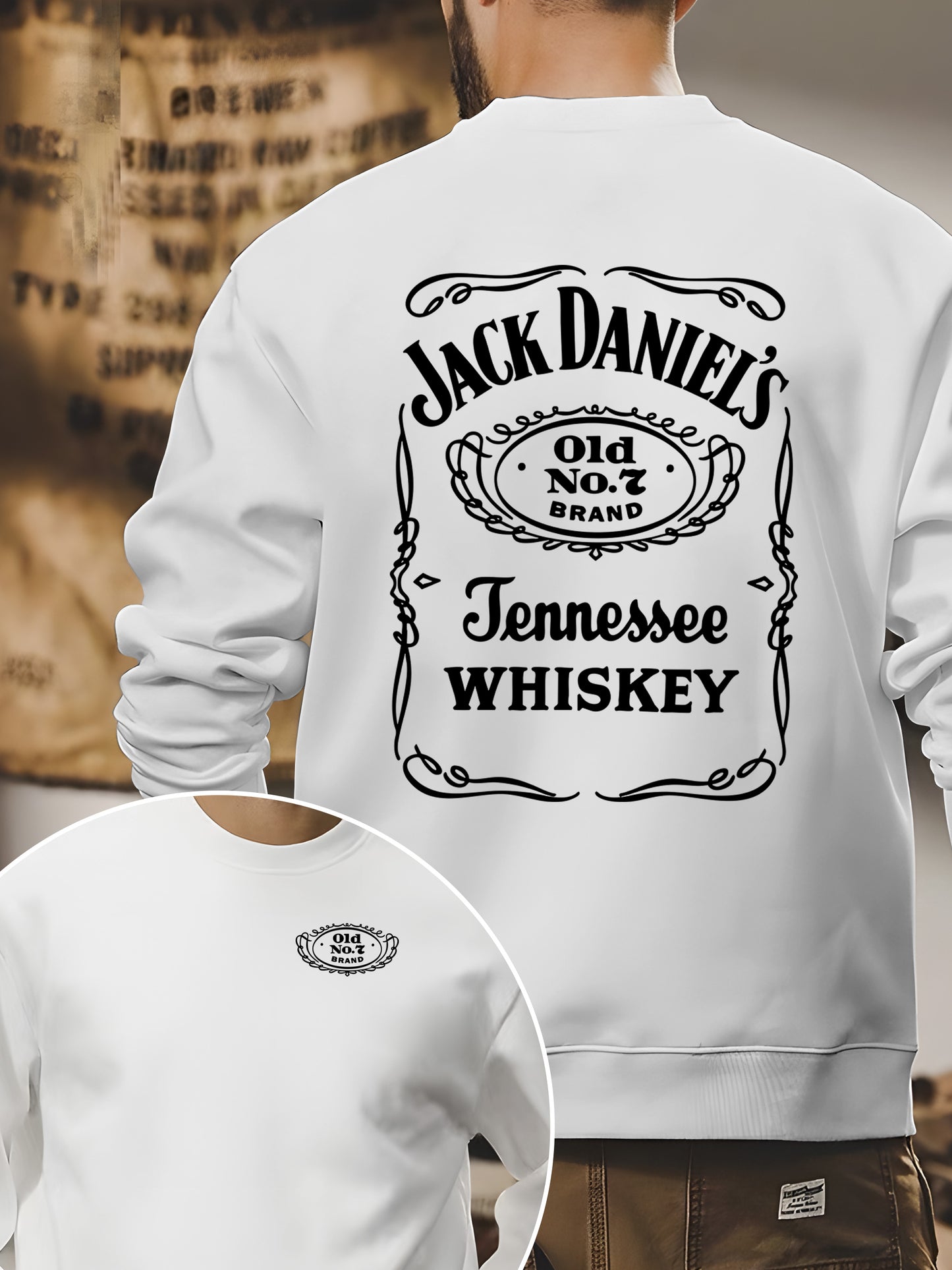 Jack Daniels Old No. 7 Label Shirt - Relaxed Fit, Full Size