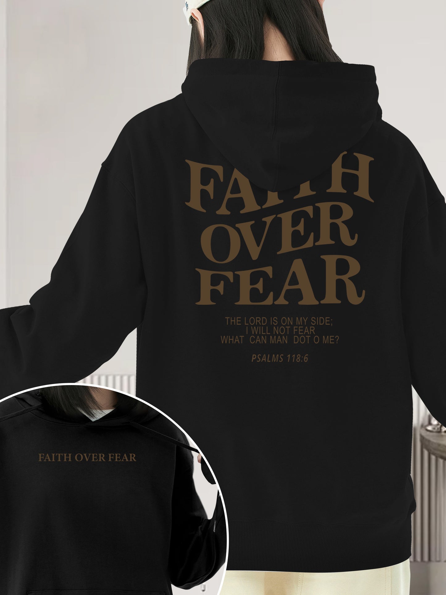 Faith Over Fear Shirt - Relaxed Fit, Full Size