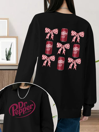 Dr Pepper Coquette Bow Pink Shirt - Relaxed Fit, Full Size