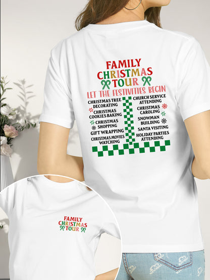 Family Christmas Tour Shirt - Relaxed Fit, Full Size