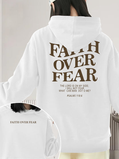 Faith Over Fear Shirt - Relaxed Fit, Full Size