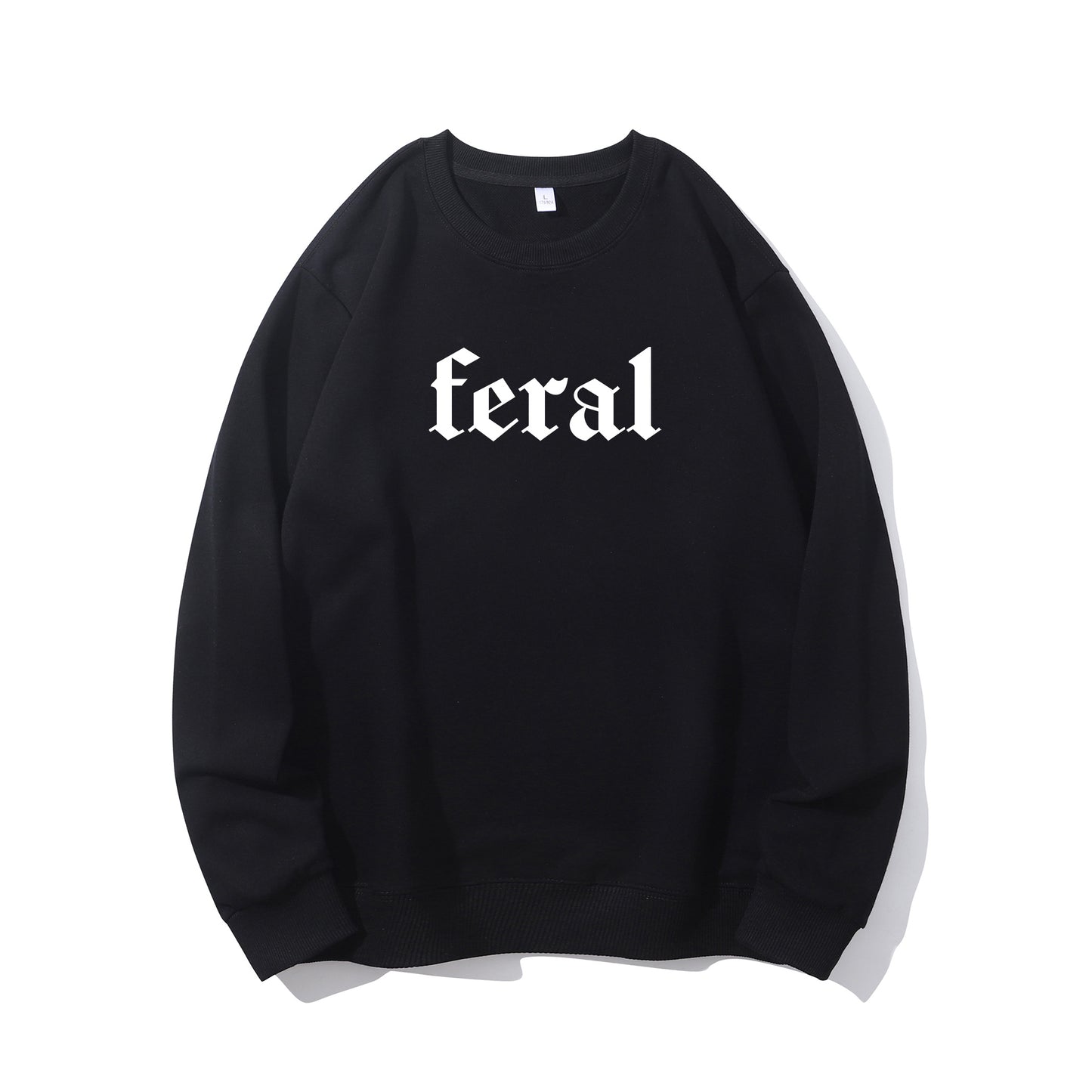 "FERAL" Slogan Shirt - Relaxed Fit, Full Size