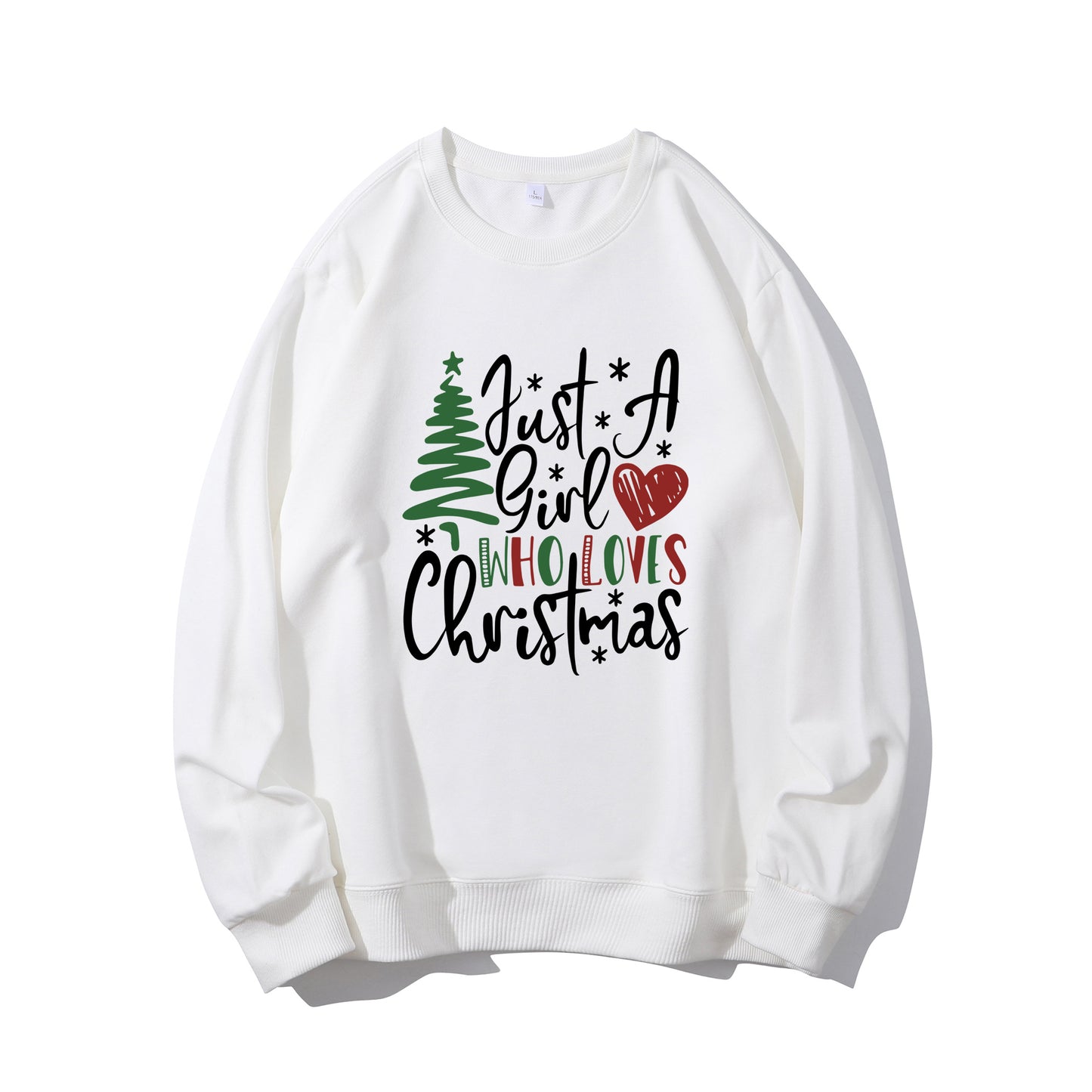 Just a Girl Who Loves Christmas Shirt - Relaxed Fit, Full Size