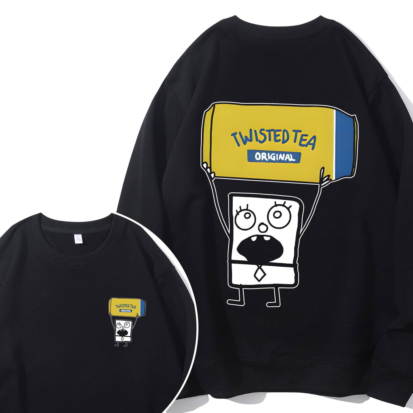 Doodlebob Twisted Tea Essential 2 Sided Shirt - Relaxed Fit, Full Size