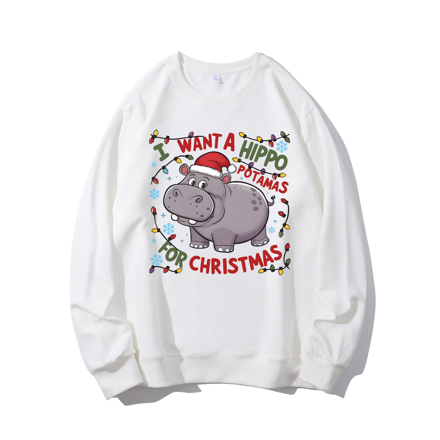 Cute A Hippopotamus For Christmas Shirt - Relaxed Fit, Full Size