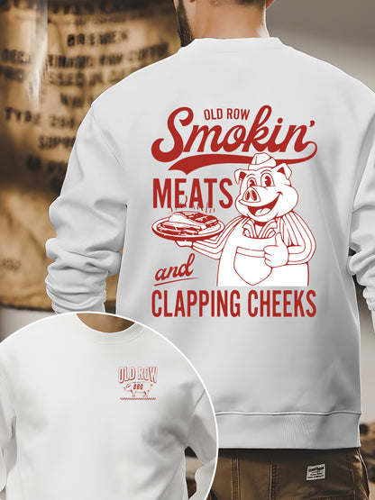 Old Row The Smokin' Meats Graphic 2 Sides Shirt - Relaxed Fit, Full Size